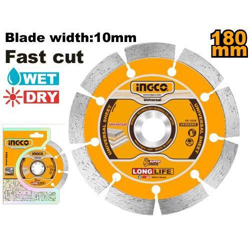 Disque diamant 180 mm INGCO - ingco-maroc.com