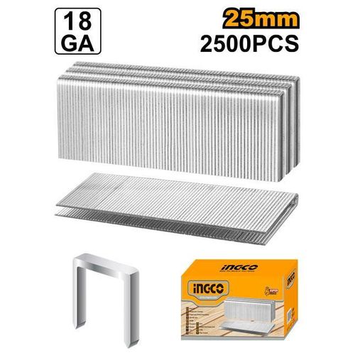 Agrafes à couronne 25 mm – 2500 pièces INGCO - ingco-maroc.com