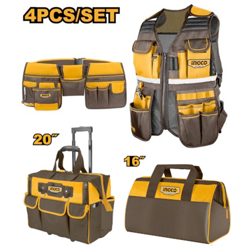 Jeu de 4 sacs à outils INGCO - ingco-maroc.com