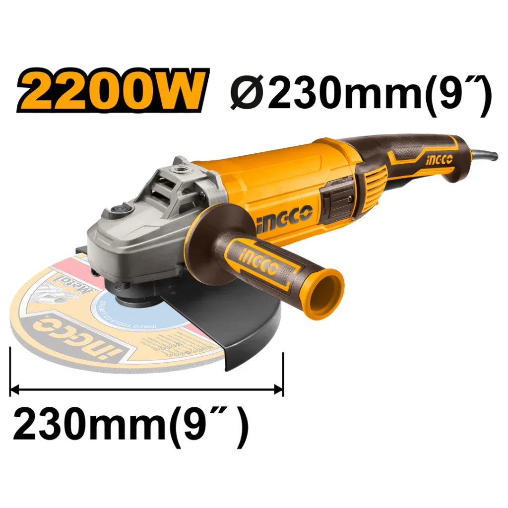 Meuleuse angulaire 2200W 230MM INGCO - ingco-maroc.com