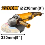 Meuleuse angulaire 2200W 230MM INGCO - ingco-maroc.com