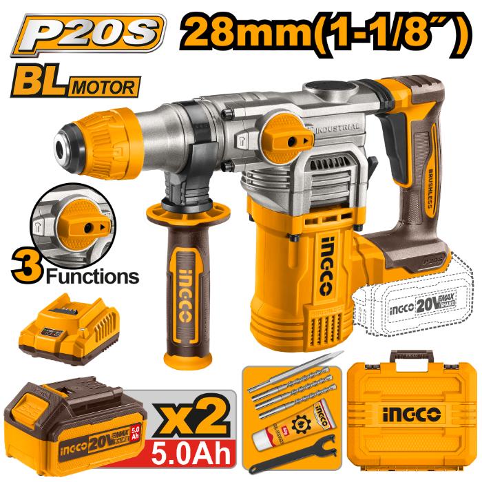 Marteau perforateur sans fil 20 V INGCO - ingco-maroc.com