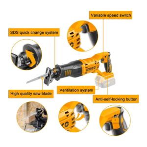 Scie sabre 20V (sans batterie/chargeur) INGCO - ingco-maroc.com