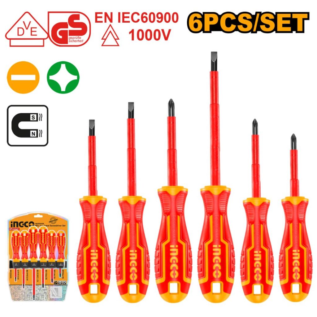 jeu de 6 tournevis isolés INGCO - ingco-maroc.com