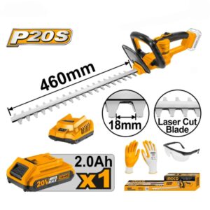 Taille-Haie 20V sans fil CHTLI20461 INGCO - ingco-maroc.com