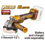 Meuleuse angulaire 20V sans fil 1000 W INGCO - ingco-maroc.com