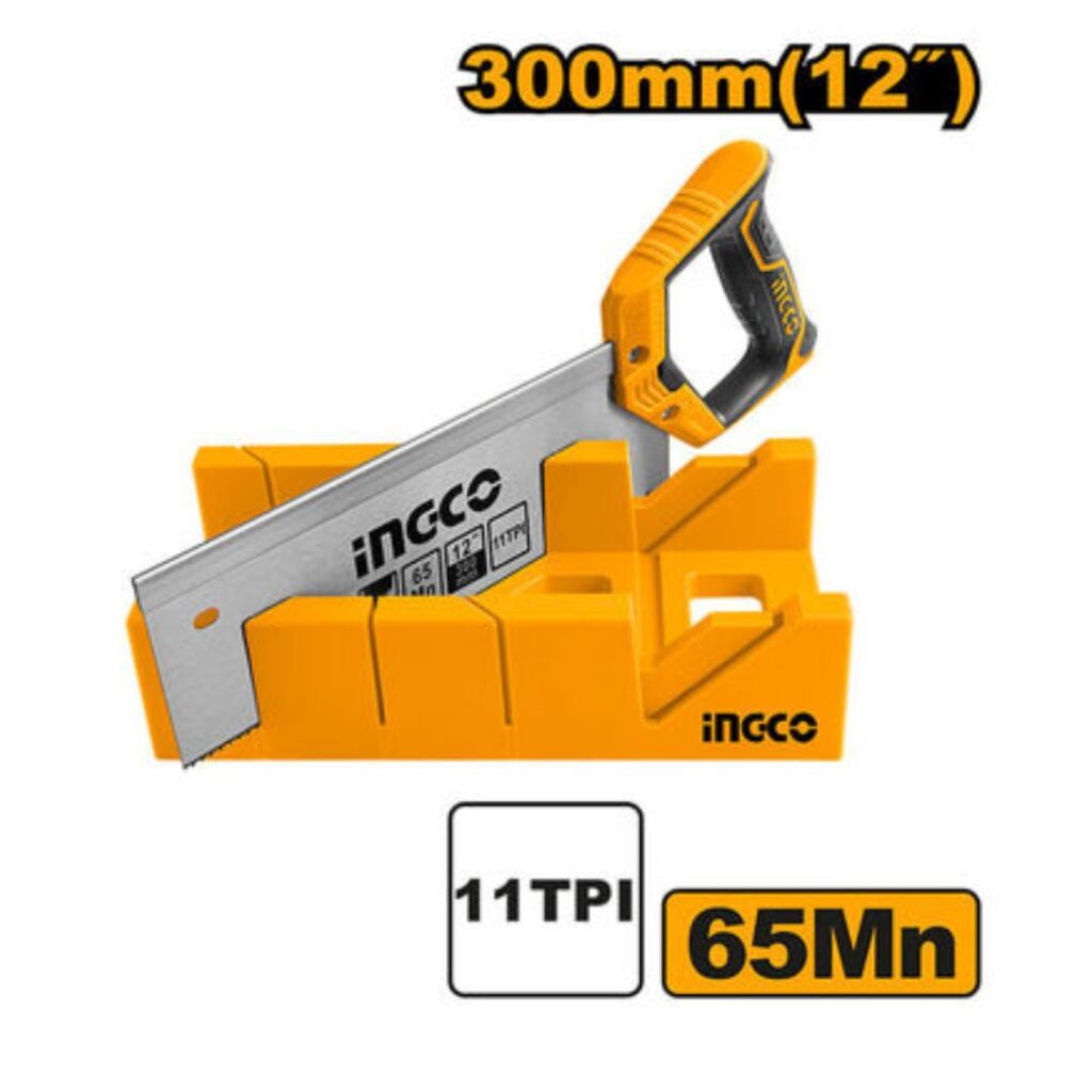 Boîte à onglets et scie à dos 300mm INGCO - ingco-maroc.com