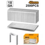 Agrafes à couronne 40 mm – 2 500 pièces INGCO - ingco-maroc.com