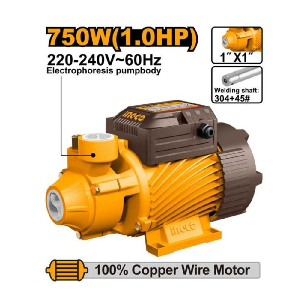 Pompe à eau 750W INGCO - ingco-maroc.com