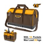 Sac à outils 16" 16poches base renforcée INGCO - ingco-maroc.com