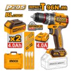 Perceuse visseuse sans fil 20 V- 96 Nm INGCO - ingco-maroc.com