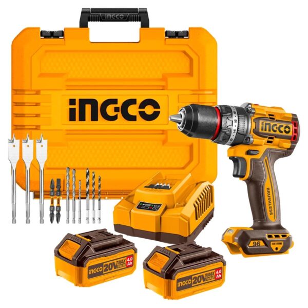 Perceuse visseuse sans fil 20 V- 96 Nm INGCO - ingco-maroc.com - 3
