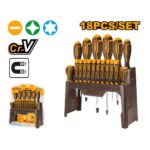 Set de 18 tournevis et tournevis de précision HKSD1828 INGCO - ingco-maroc.com