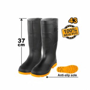 Bottes PVC noires Taille 43 INGCO - ingco-maroc.com
