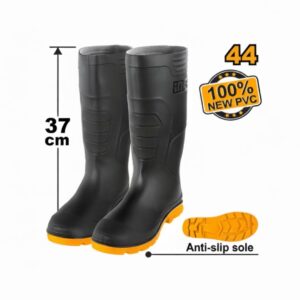 Bottes PVC noires Taille 44 INGCO - ingco-maroc.com
