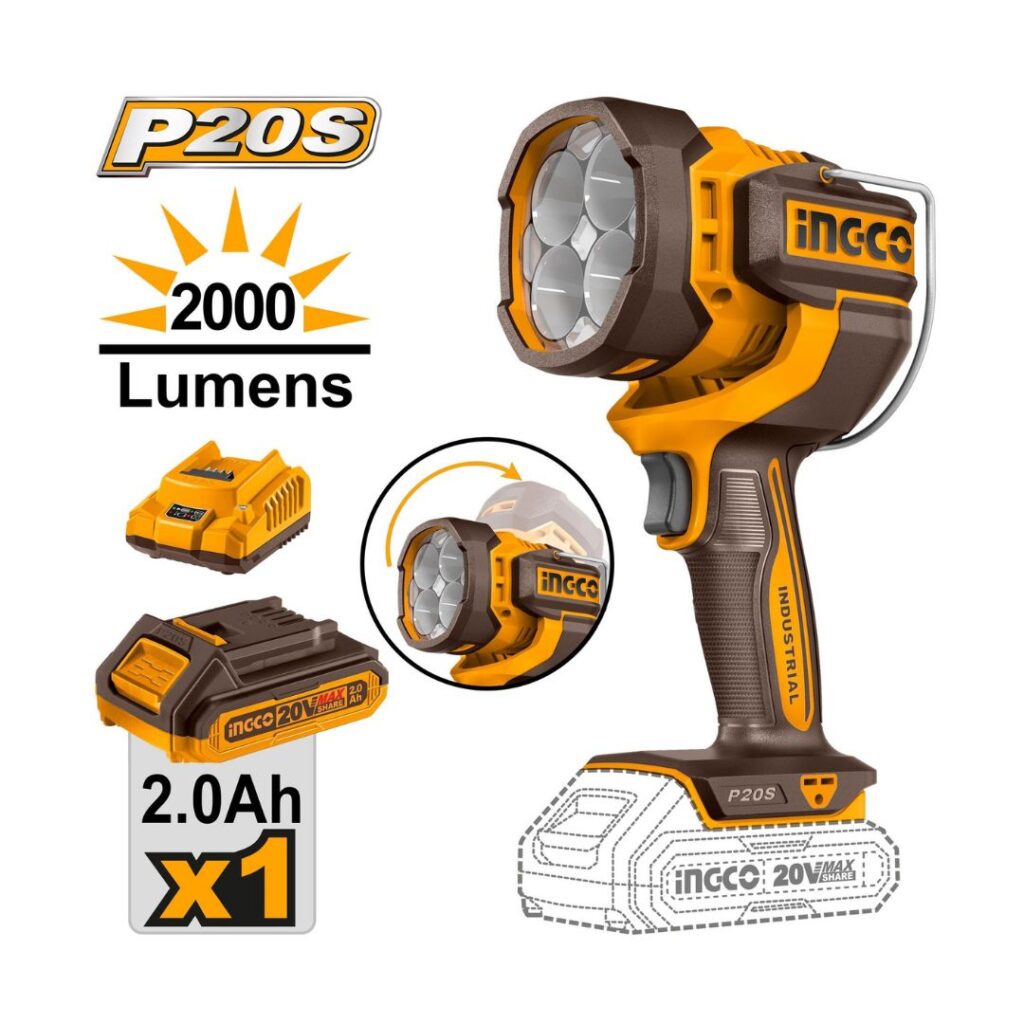 Lampe de travail sans fil INGCO - ingco-maroc.com