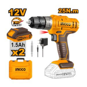 PERCEUSE VISSEUSE 12V 25Nm (+2 Batteries) INGCO - ingco-maroc.com