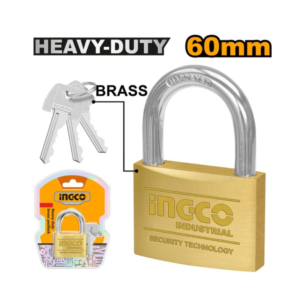 Cadenas de sécurité Heavy Duty 60mm INGCO - ingco-maroc.com
