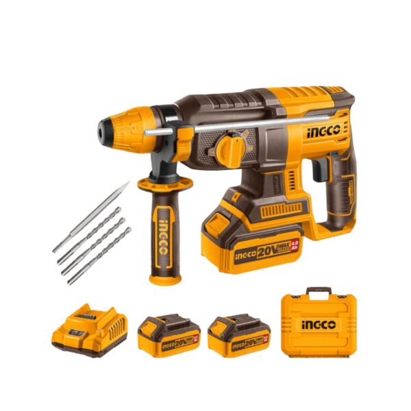 Marteau perforateur sans fil 20V INGCO - ingco-maroc.com - 2
