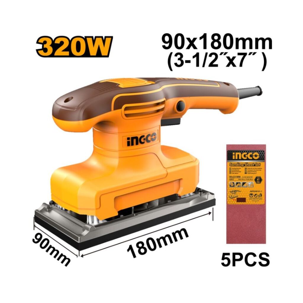 Ponceuse de finition 320W INGCO - ingco-maroc.com