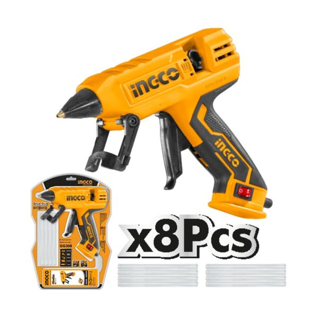 Pistolet à colle 30W(220W) + 8 bâtonnets de colle INGCO - ingco-maroc.com