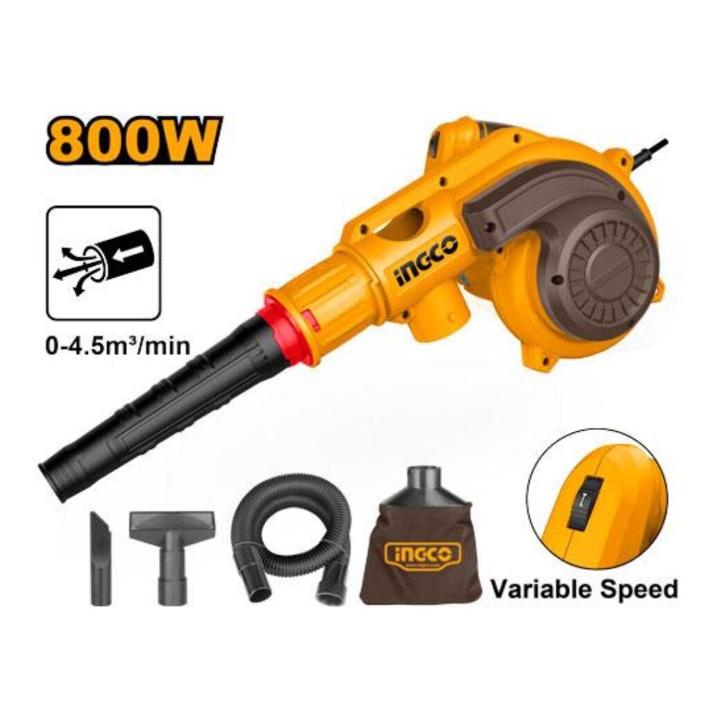 Souffleur aspirateur 800W INGCO - ingco-maroc.com