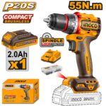 VISSEUSE 20V BRUSHLESS 1 BATTERIE-50 N.m INGCO - ingco-maroc.com
