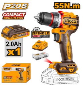 VISSEUSE 20V BRUSHLESS 1 BATTERIE-50 N.m INGCO - ingco-maroc.com
