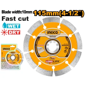 Disque diamant segmenté 115 mm INGCO - ingco-maroc.com