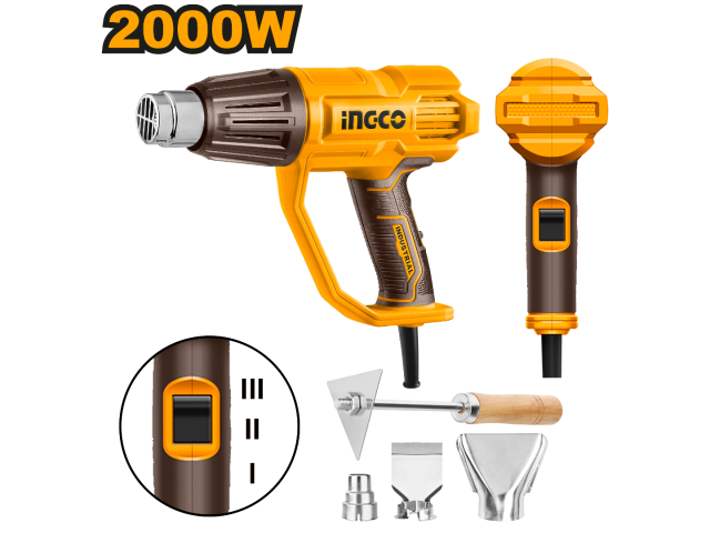 Pistolet à air chaud 2000 W INGCO - ingco-maroc.com